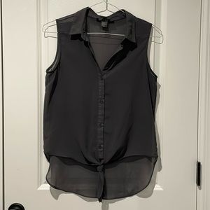 Sheer Gray Blouse
